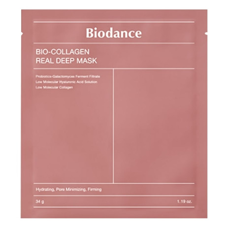 Ночная антивозрастная гидрогелевая маска для лица Biodance Bio-Collagen Real Deep Mask