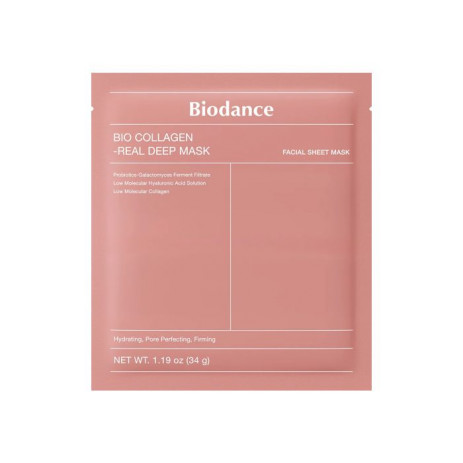 Ночная антивозрастная гидрогелевая маска для лица с коллагеном Biodance Bio-Collagen Real Deep Mask 