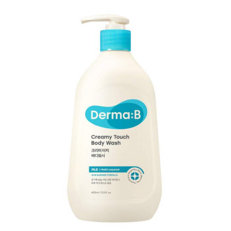 Мягкий ламеллярный крем-гель для душа Derma:B Creamy Touch Body Wash, 400 мл