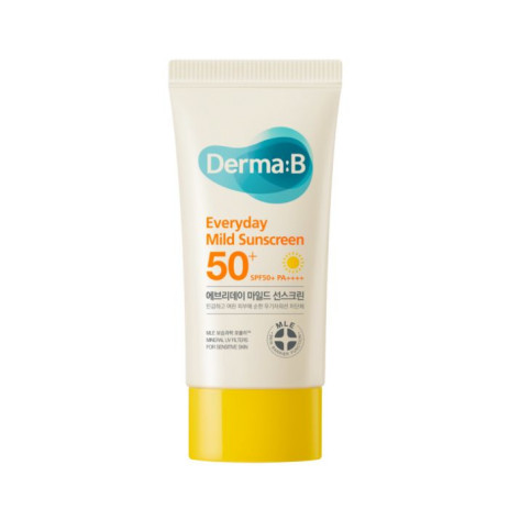 Мягкий солнцезащитный крем для лица Derma:B Everyday Mild Sunscreen SPF50+ PA++++