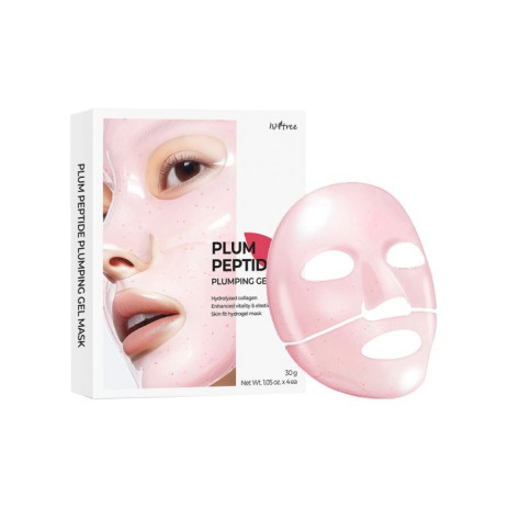 Набор гидрогелевых масок для улучшения эластичности кожи IsNtree Plum Peptide Plumping Gel Mask