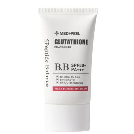 Осветляющий ББ крем с пептидами MEDI-PEEL Bio-Intense Glutathione Mela Toning BB Cream SPF50+PA+++