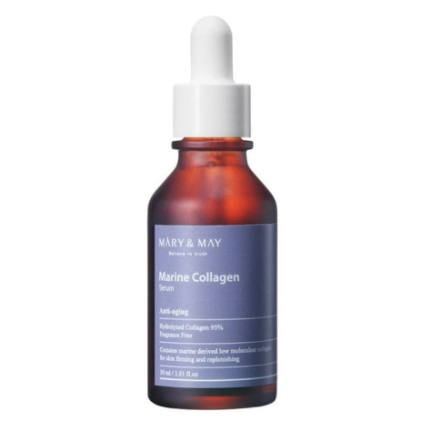 Антивозрастная сыворотка для повышения упругости кожи Mary & May Marine Collagen Serum