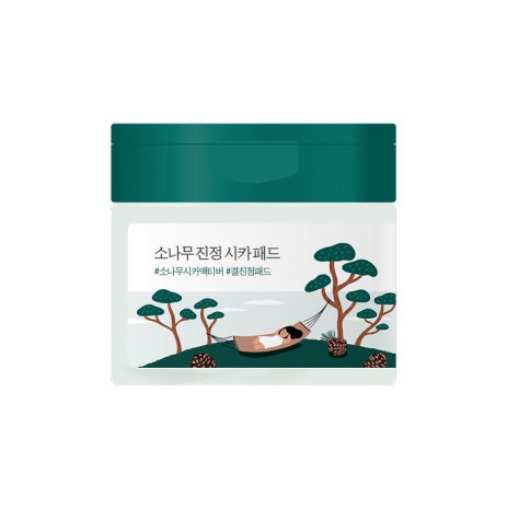 Успокаивающие тонер-диски для лица с экстрактом сосны Round Lab Pine Calming Cica Pad
