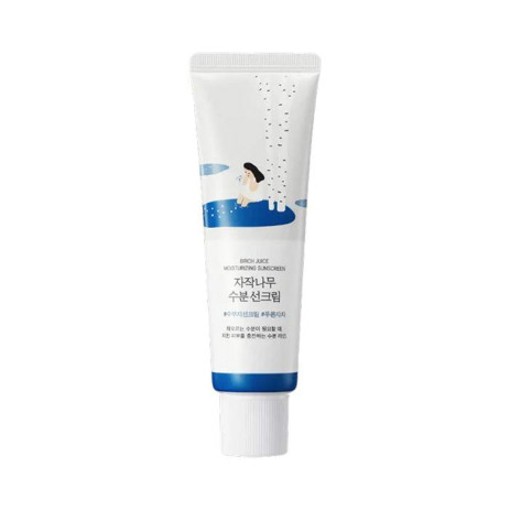 Увлажняющий солнцезащитный крем для лица с берёзовым соком Round Lab Birch Juice Moisturizing Sun Cream SPF50+ PA++++