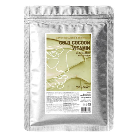 Альгинатная маска TRIMAY Gold Cocoon & Vitamin Modeling Mask with Jasmine