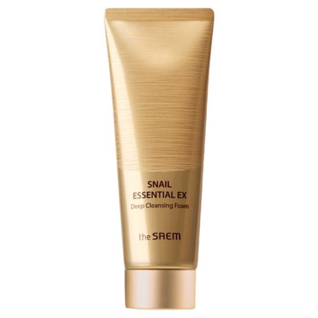 Пенка для глубокого очищения кожи The Saem Snail Essential EX Wrinkle Solution Deep Cleansing Foam