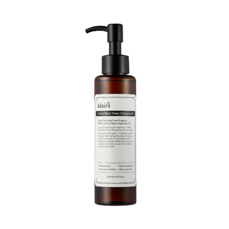 Гидрофильное масло Dear, Klairs Gentle Black Deep Cleansing Oil