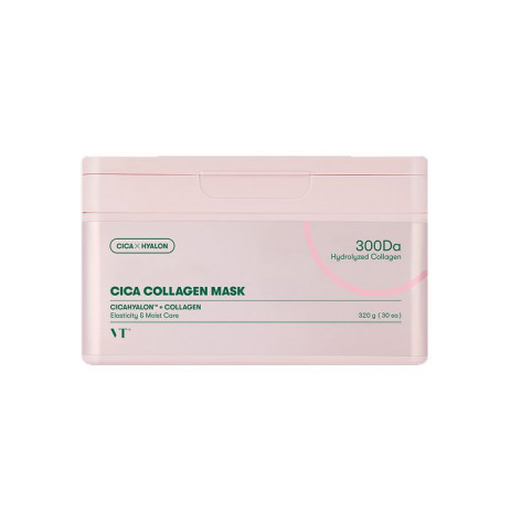 Набор тканевых масок с коллагеном для эластичности кожи лица VT Cosmetics Cica Collagen Mask