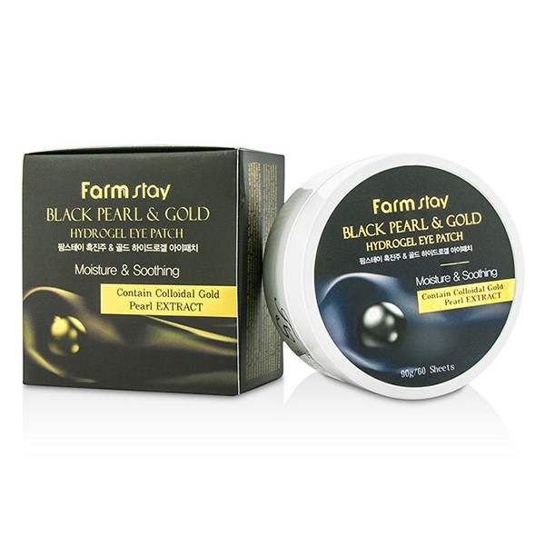 Гидрогелевые патчи для глаз Farm Stay Black Pearl & Gold Hydrogel Eye