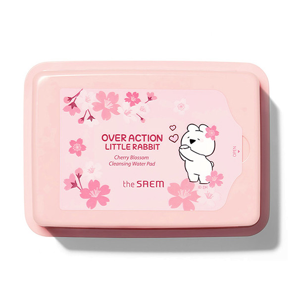 Очищающие салфетки The Saem Over Action Little Rabbit Cherry Blossom ...