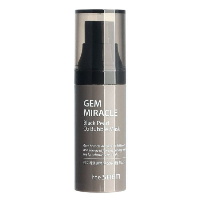 Маска для лица The Saem Gem Miracle Black Pearl O2 Bubble Mask, 10 гр ...