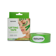 Кинезио тейп для подтяжки лица AYOUME Kinesiology Tape Roll 2,5см*5м зелёный