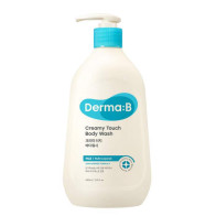Мягкий ламеллярный крем-гель для душа Derma:B Creamy Touch Body Wash, 400 мл