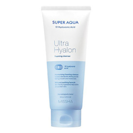 Очищающая пенка с гиалуроновой кислотой Missha Super Aqua Ultra Hyalron Foaming Cleanser (Годен до: 03.12.2026)
