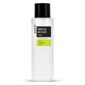 Очищающий тонер для лица COXIR Green Tea BHA Clear Toner