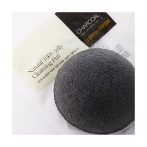 Спонж конняку The Saem 100% Chorcoal Jelly Cleansing Puff
