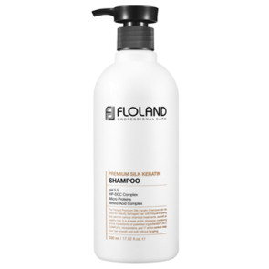 Шампунь для волос с кератином Floland Premium Silk Keratin Shampoo