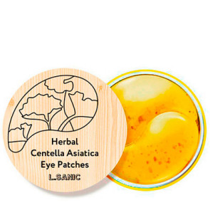 Гидрогелевые патчи для глаз с центеллой азиатской  L.Sanic Herbal Centella Asiatica Eye Patches