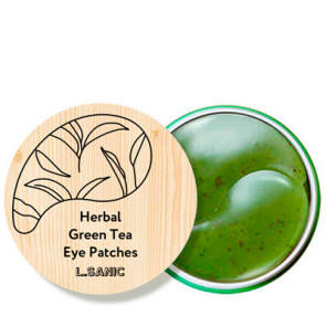 Гидрогелевые патчи для глаз с зеленым чаем L.Sanic Herbal Green Tea Eye Patches