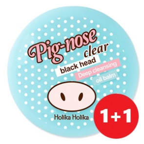 Очищающий крем Holika Holika Pig-Nose Clear Black Head Deep Cleansing Oil Balm 1+1