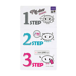 Набор от черных точек Holika Holika Pig-clear Blackhead 3-step kit (no water)