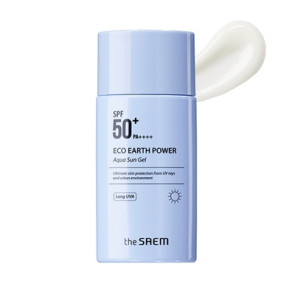 Солнцезащитный крем The Saem Eco Earth Power Aqua Sun Gel SPF50PA++++