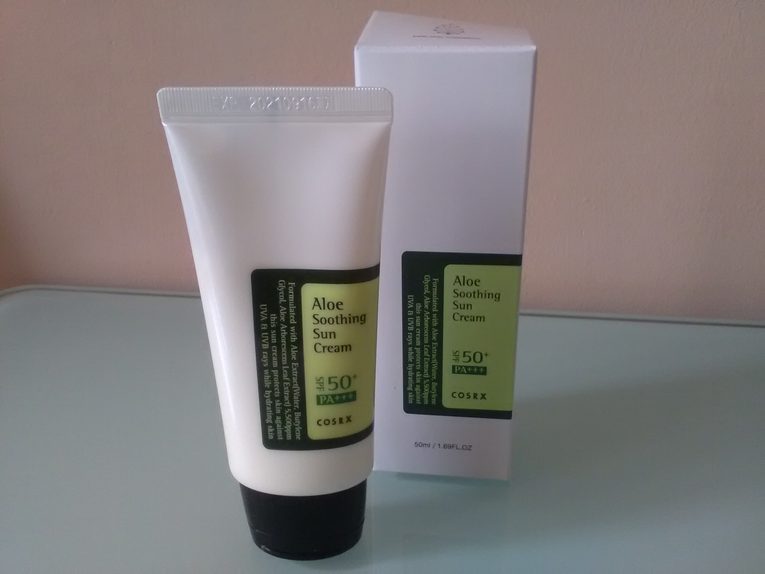 Солнцезащитный крем с алоэ вера CosRX Aloe Soothing Sun Cream SPF50 PA ...